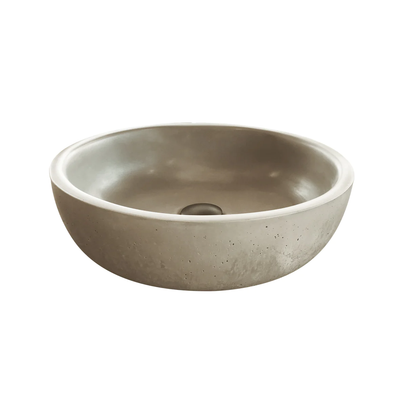 VEROTTI MALIBU ABOVE COUNTER CONCRETE BASIN MATTE GREY 420MM