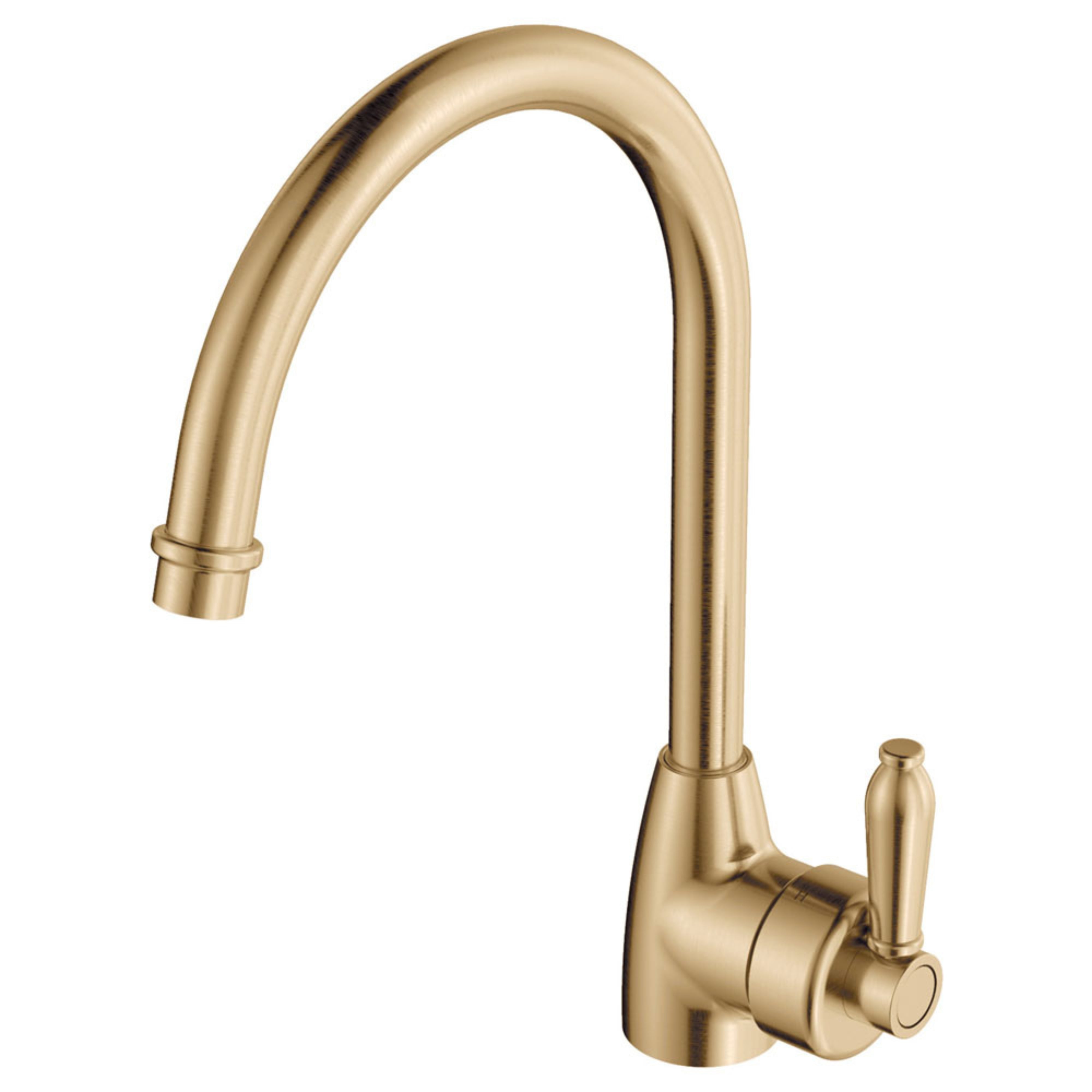 FIENZA ELEANOR GOOSENECK SINK MIXER 338MM URBAN BRASS