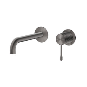 BELLA VISTA MICA FLUTED WALL-SPOUT COMBO 246MM GUN METAL