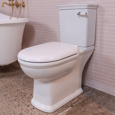FIENZA RAK WASHINGTON CLOSE COUPLED TOILET SUITE ALPINE WHITE WITH S-TRAP