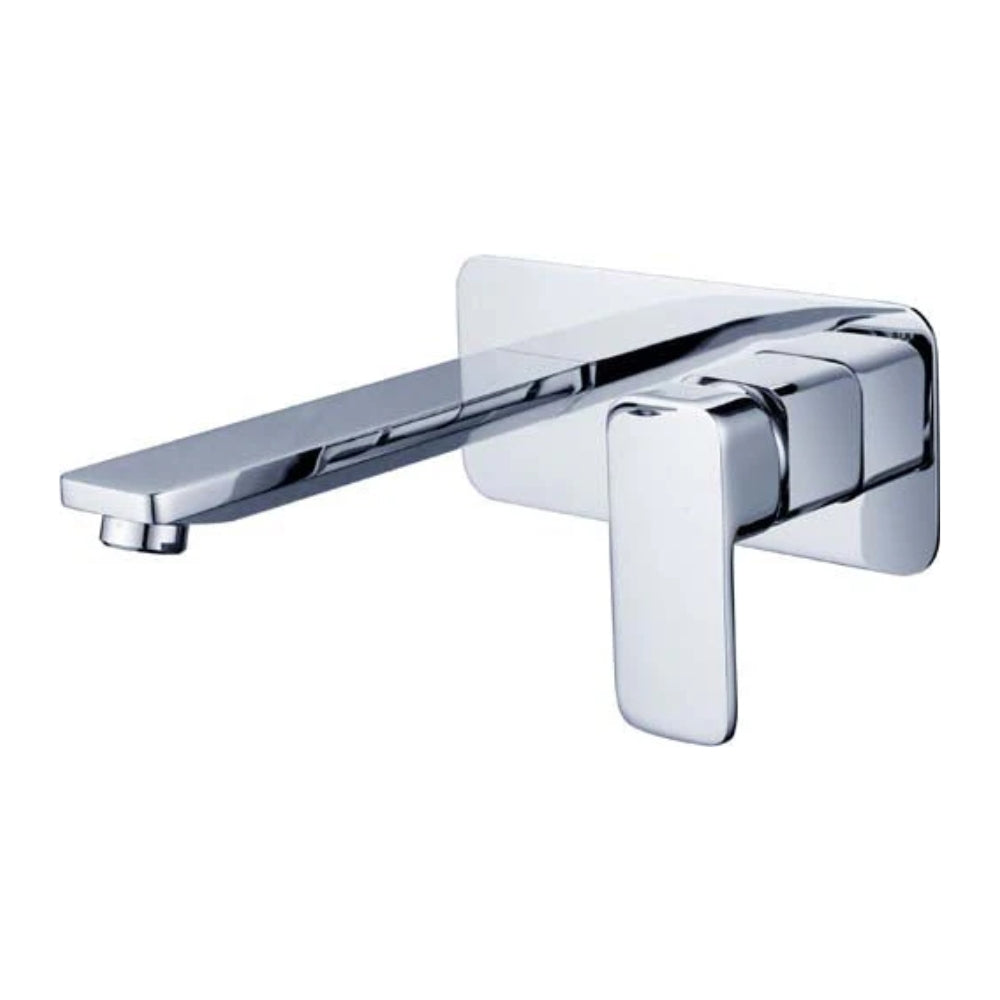 HELLYCAR ELEGANT LEAD FREE WALL MIXER WITH OUTLET 180MM CHROME