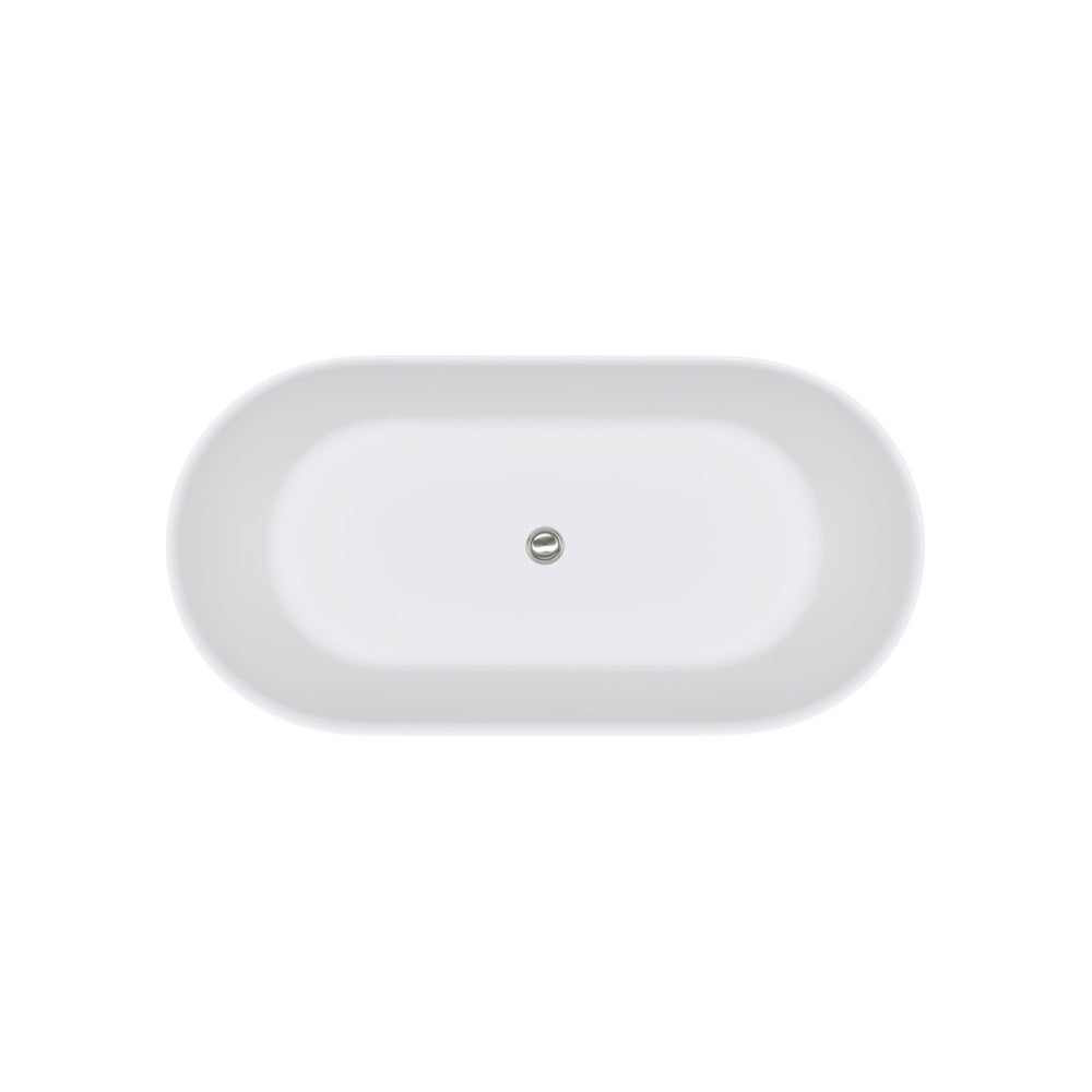 FIENZA KAYA SOLID SURFACE FREESTANDING BATHTUB MATTE WHITE (AVAILABLE IN 1500MM AND 1700MM)