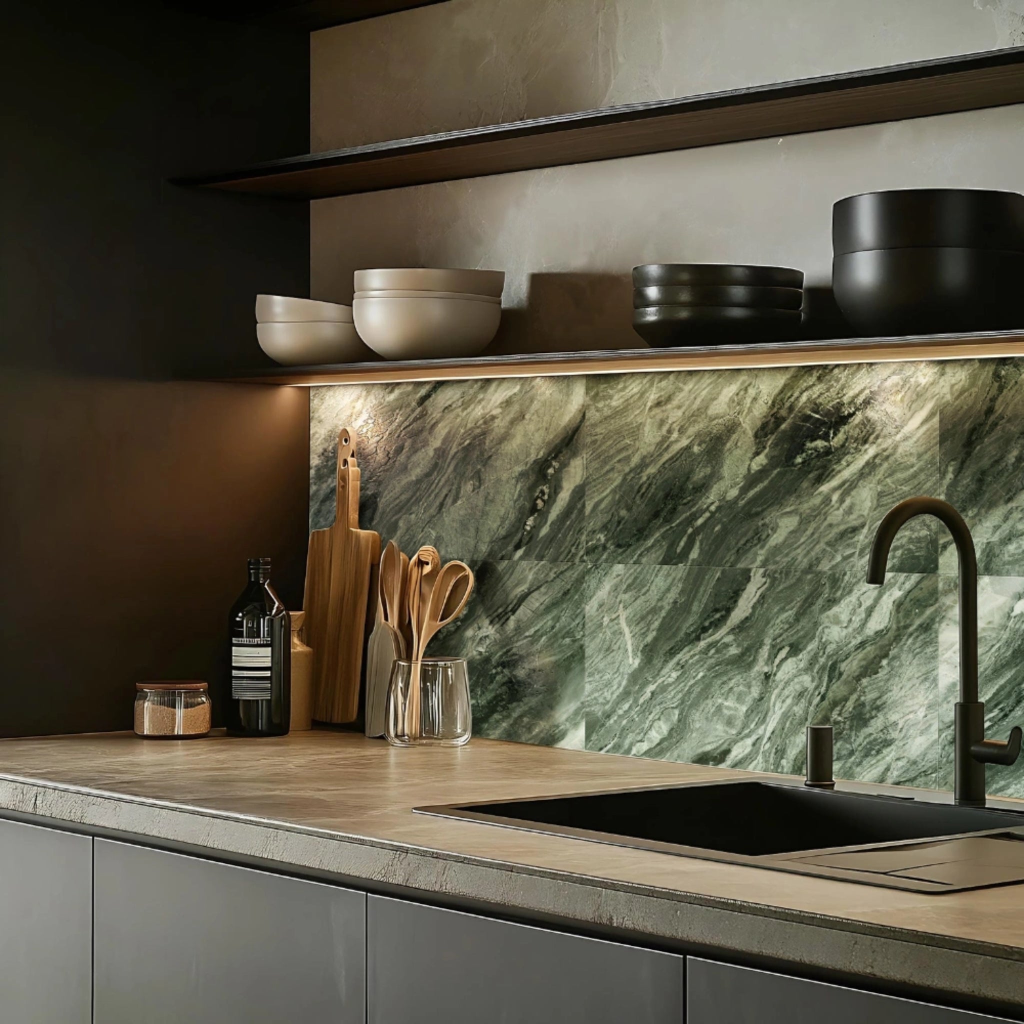 MUSES KARZAI GREEN 600X1200MM RECTANGULAR TILE (PER BOX)
