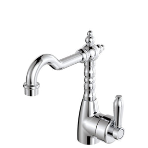 FIENZA ELEANOR SHEPHERDS CROOK BASIN MIXER 233MM CHROME