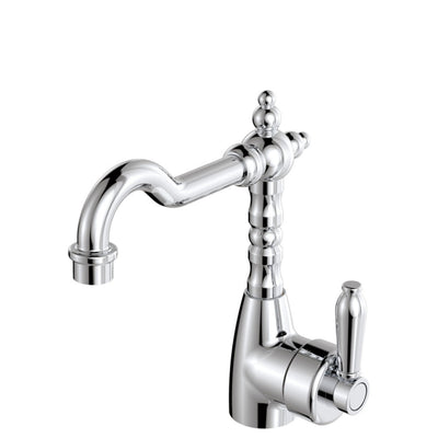 FIENZA ELEANOR SHEPHERDS CROOK BASIN MIXER 233MM CHROME
