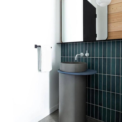 NOOD CO CYLINDER BOWL FREESTANDING BASIN CHARCOAL