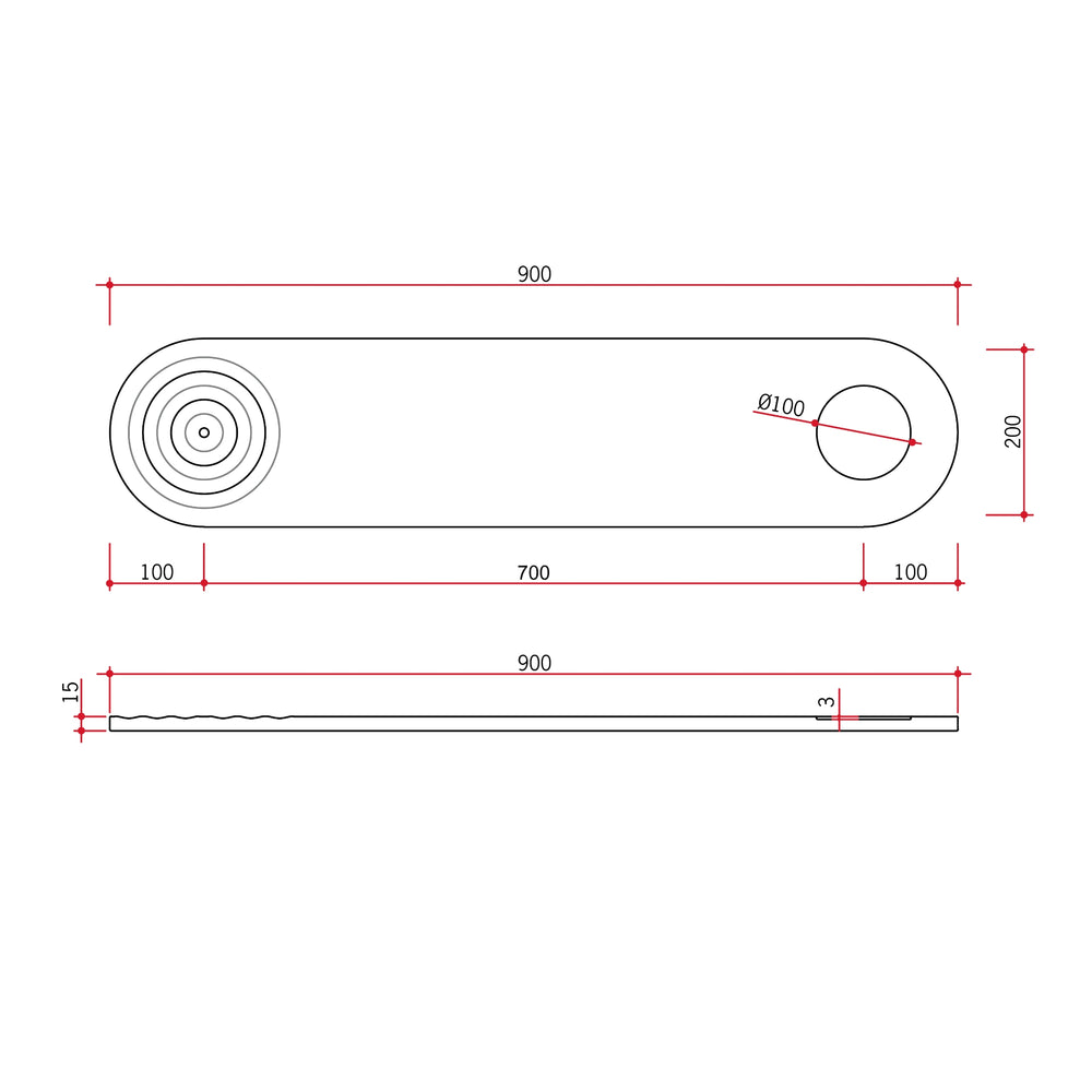 THERMOGROUP HOLLY SOLID SURFACE BATH CADDY 900MM WHITE