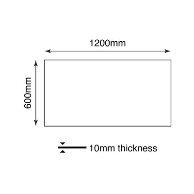 MUSES BLAZE LIGHT GREY FELLTEC 600X1200MM RECTANGULAR TILE (PER BOX)