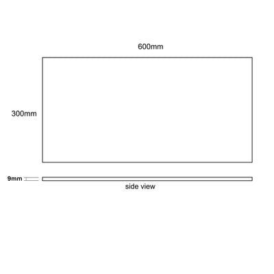 EVERSTONE THEATRO GRAPHITE MATTE 600X300MM RECTANGULAR TILE (PER BOX)