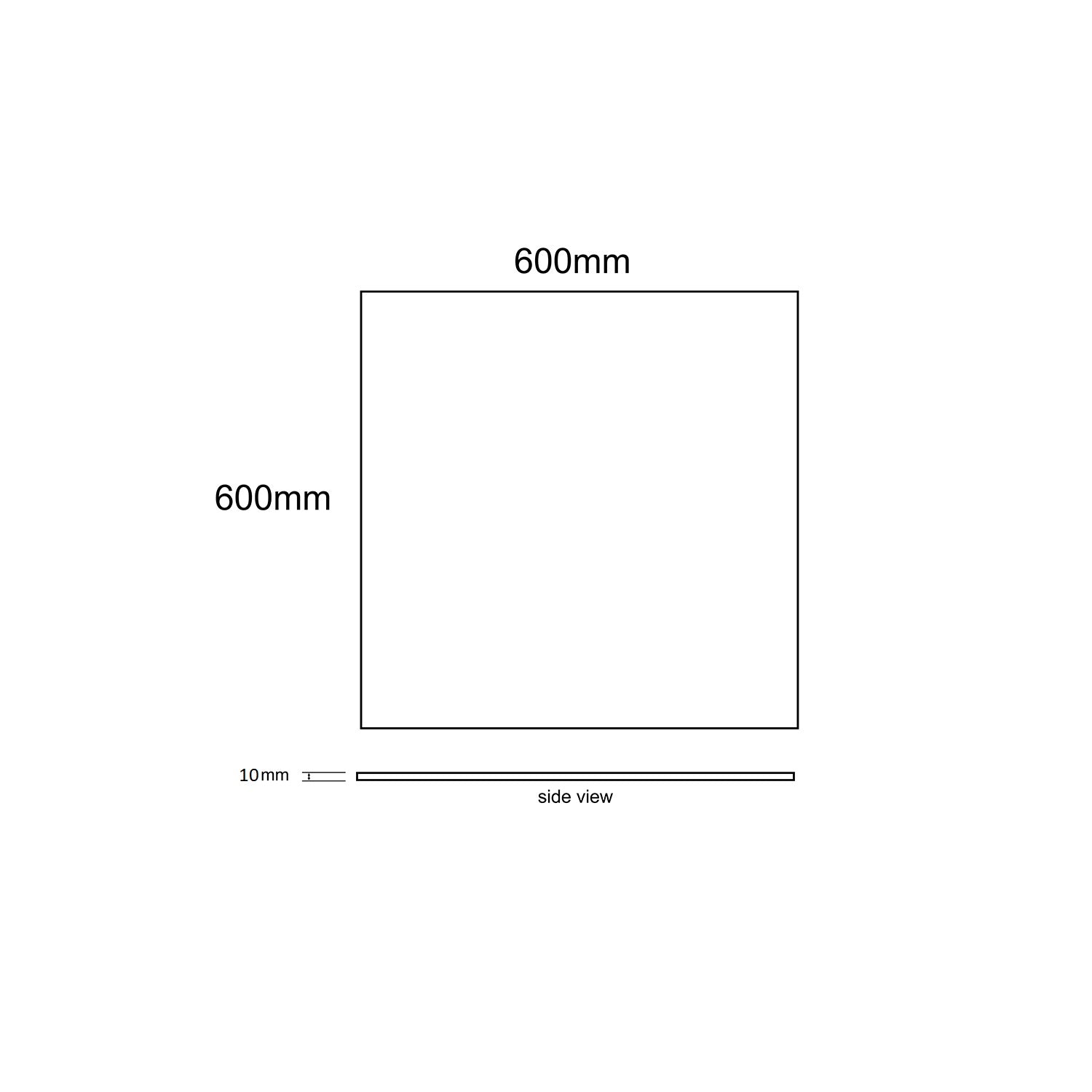 MUSES FIND MEDIUM GREY FELLTEC 600X600MM SQUARE TILE (PER BOX)