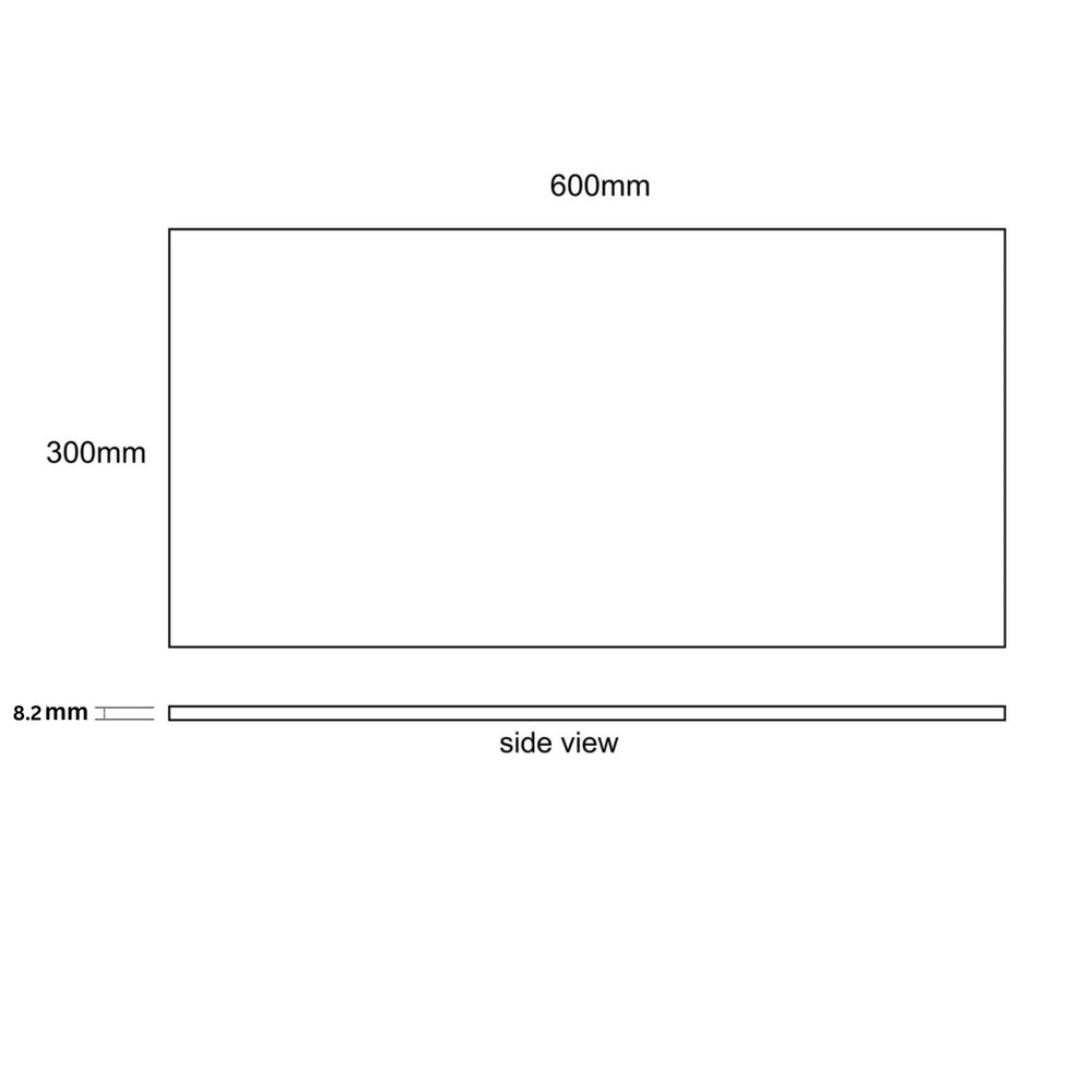EVERSTONE MET ARCH TECH STEEL NATURAL 600X300MM RECTANGULAR TILE (PER BOX)