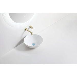 RIVA 601C ABOVE COUNTER BASIN GLOSS WHITE 400MM