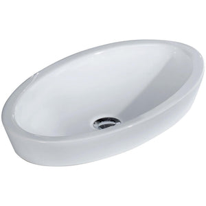 FIENZA RAK RESORT SEMI-INSET BASIN GLOSS WHITE 580MM