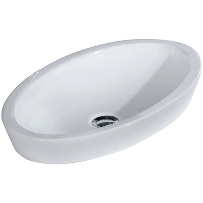 FIENZA RAK RESORT SEMI-INSET BASIN GLOSS WHITE 580MM