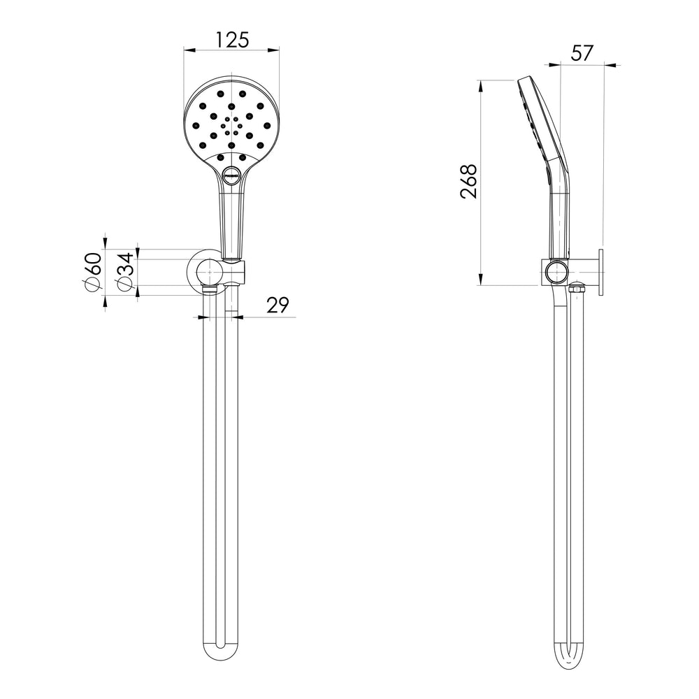 PHOENIX ORMOND HAND SHOWER MATTE BLACK