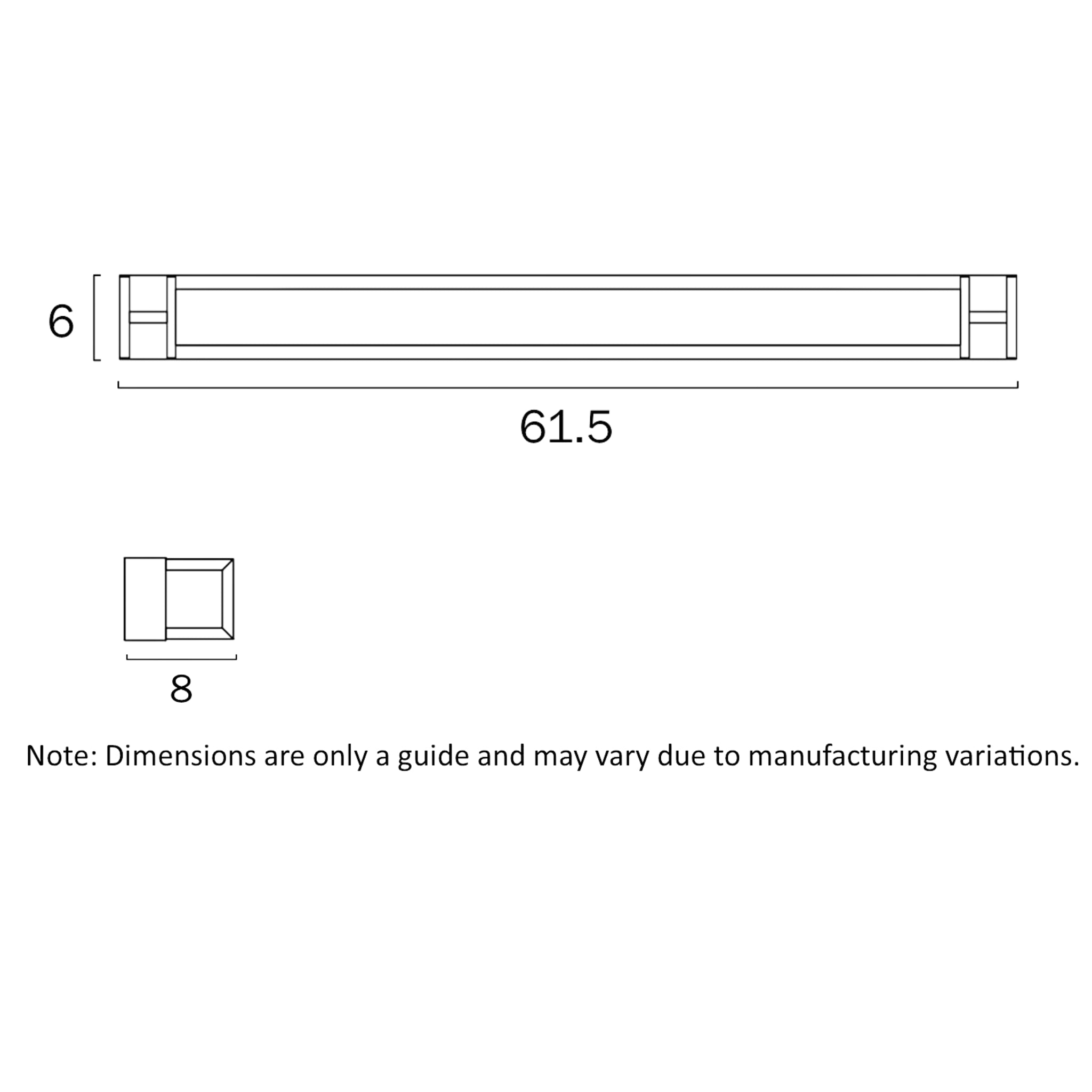TELBIX GILSON VANITY LED WALL LIGHT CHROME 615MM