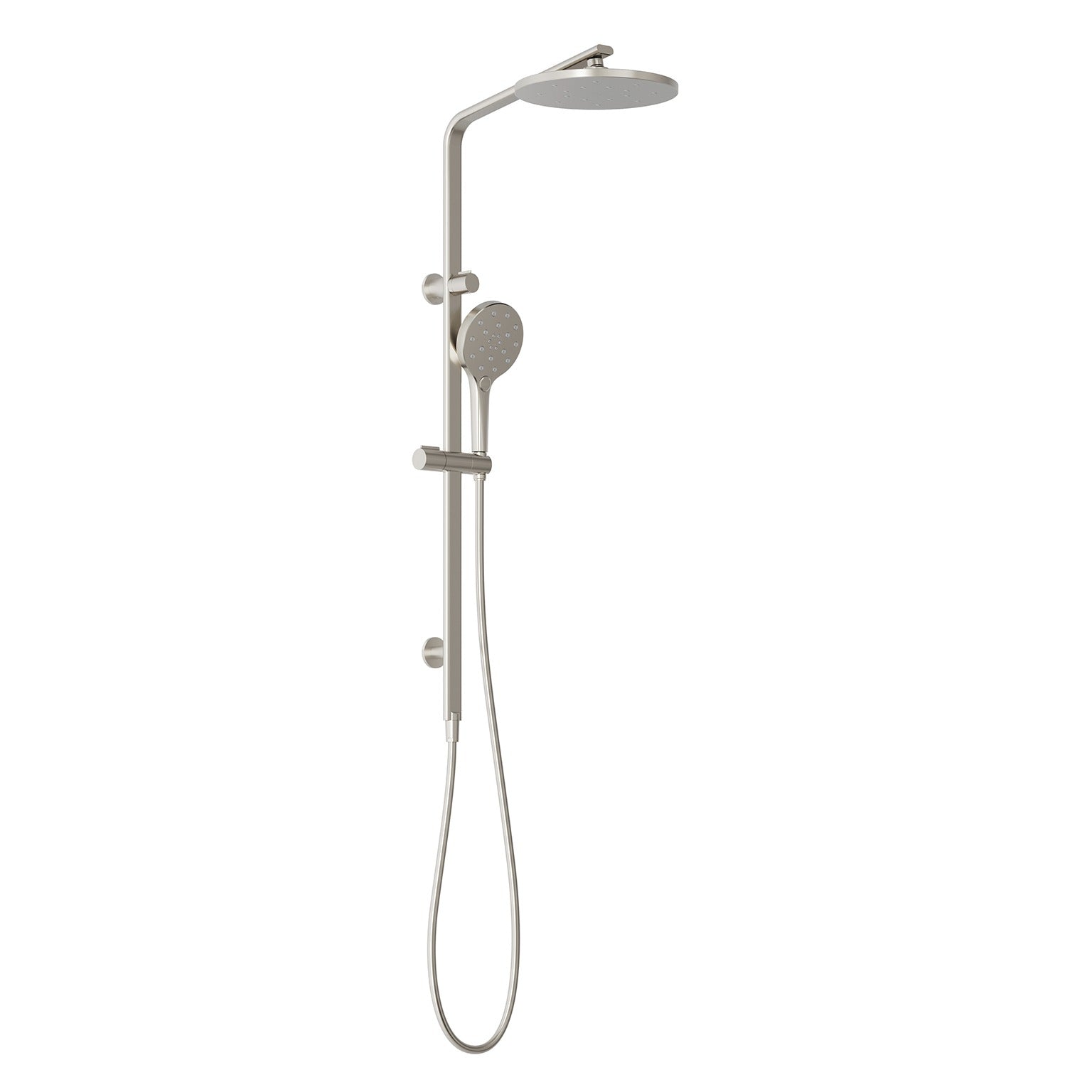 PHOENIX OXLEY TWIN SHOWER BRUSHED NICKEL