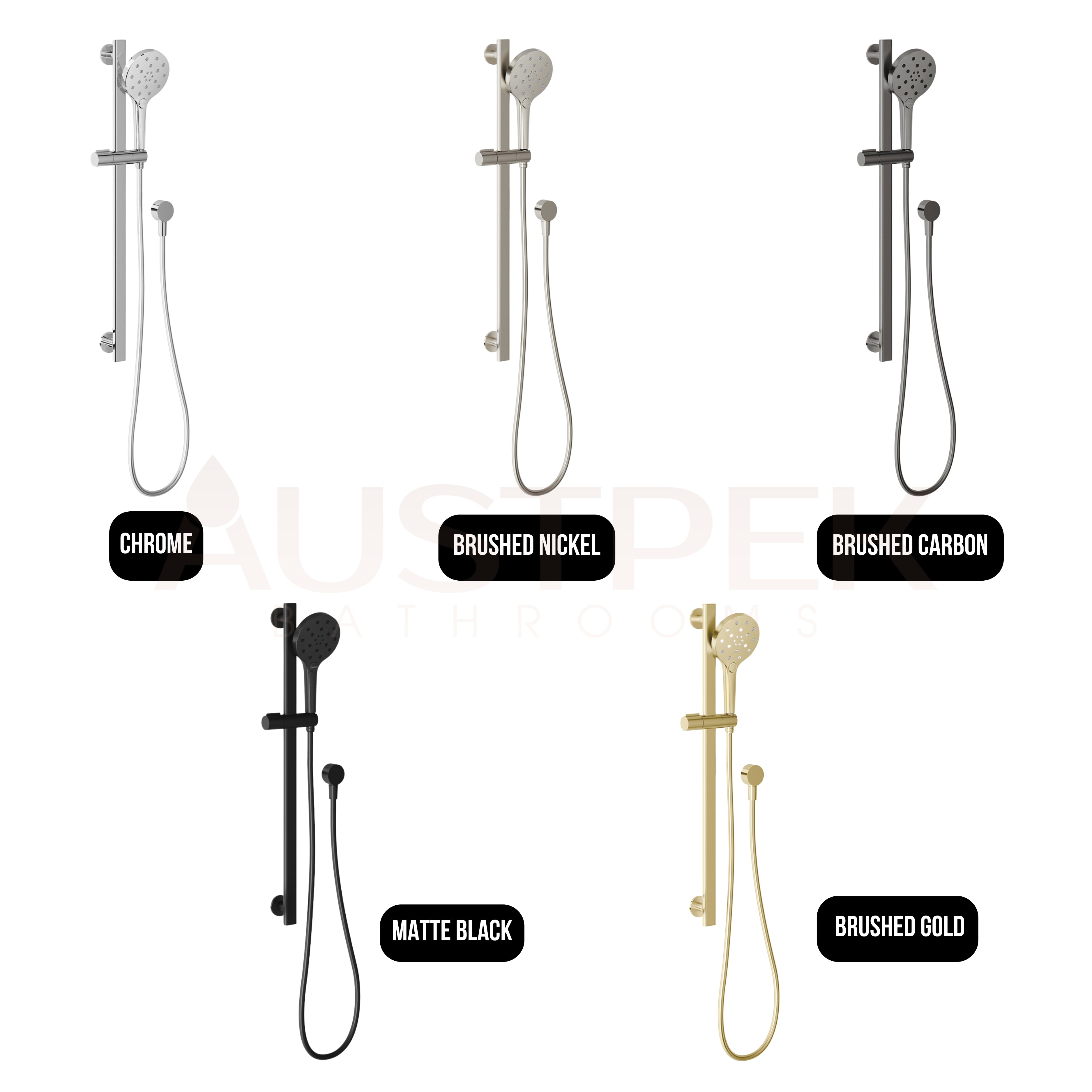 PHOENIX OXLEY RAIL SHOWER BRUSHED NICKEL