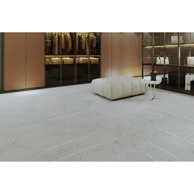 EVERSTONE EUROMARMO CARRARA VENATINO HONED 1200X600MM RECTANGLE TILE (PER BOX)