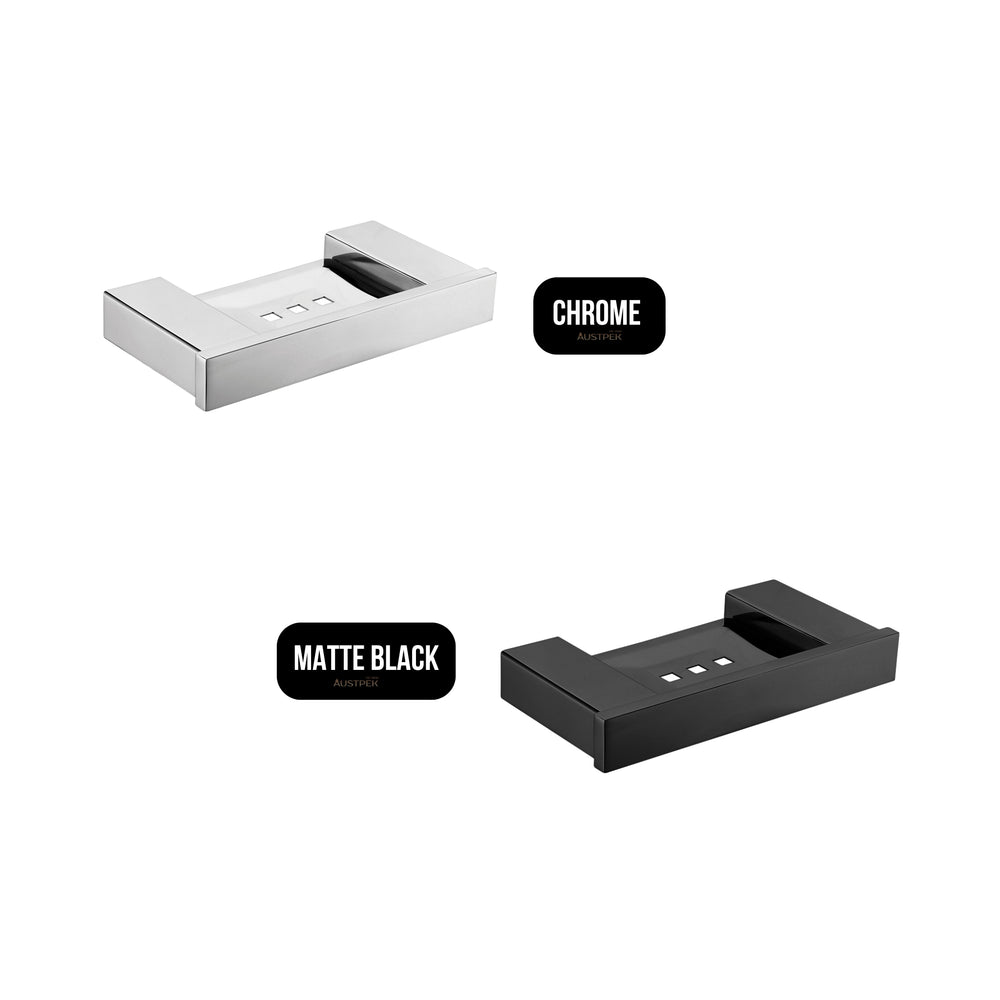 IKON ROSA SOAP DISH METAL 192MM MATTE BLACK
