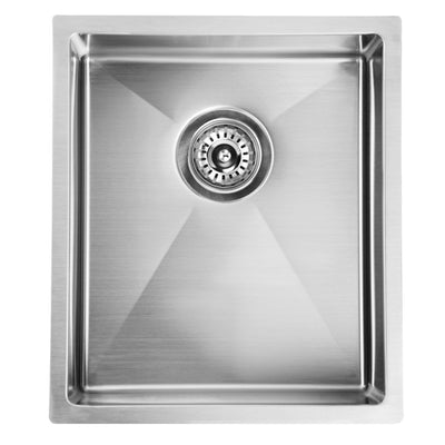 IKON EDEN SINGLE BOWL ABOVE / UNDERMOUNT SINK STAINLESS STEEL 340MM