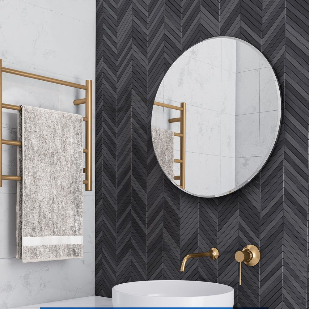 THERMOGROUP ABLAZE ROUND 18MM BEVEL EDGE MIRROR 700MM