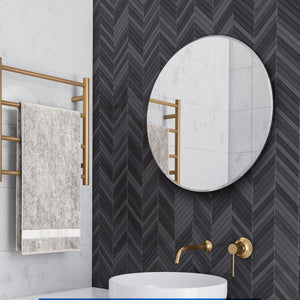 THERMOGROUP ABLAZE ROUND 18MM BEVEL EDGE MIRROR 600MM