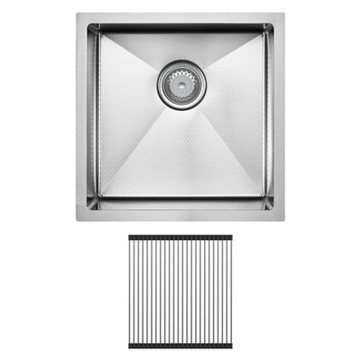 FIENZA HANA ANTI SCRATCH SINGLE BOWL KITCHEN SINK KIT STAINLESS STEEL 450MM