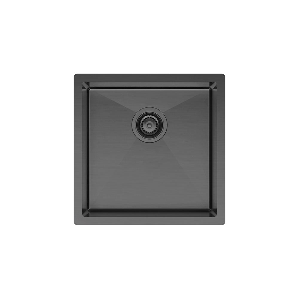 FIENZA HANA SINGLE BOWL KITCHEN SINK PVD CARBON METAL 450MM