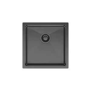 FIENZA HANA SINGLE BOWL KITCHEN SINK PVD CARBON METAL 450MM