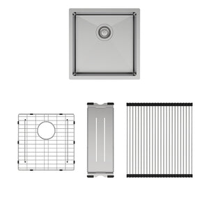FIENZA HANA SINGLE BOWL KITCHEN SINK KIT STAINLESS STEEL 450MM
