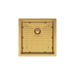 FIENZA HANA SINGLE BOWL KITCHEN SINK PVD RUGGED BRASS 450MM