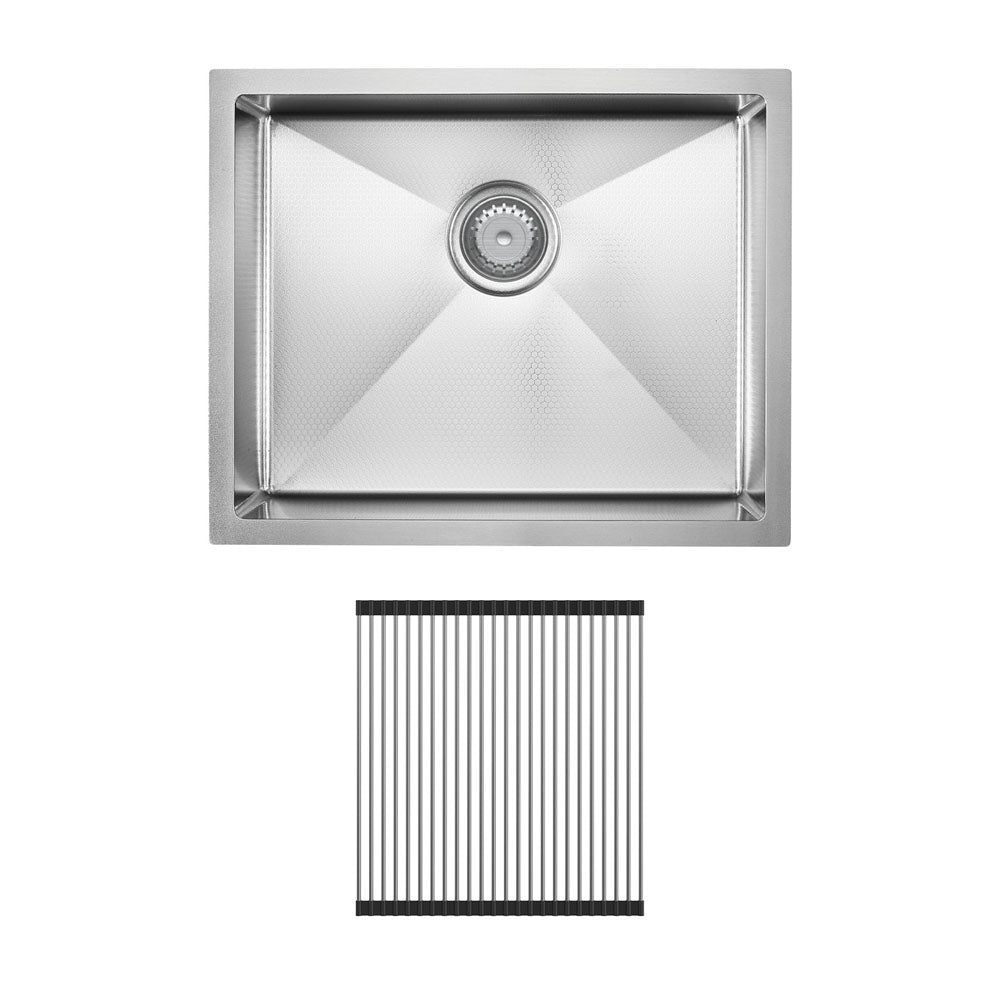 FIENZA HANA ANTI SCRATCH 40L SINGLE BOWL KITCHEN SINK KIT STAINLESS STEEL 550MM
