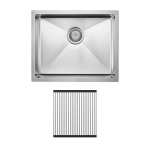 FIENZA HANA ANTI SCRATCH 40L SINGLE BOWL KITCHEN SINK KIT STAINLESS STEEL 550MM