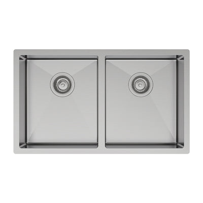 FIENZA HANA DOUBLE BOWL KITCHEN SINK STAINLESS STEEL 760MM