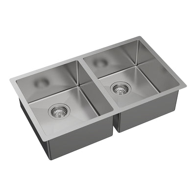 FIENZA HANA DOUBLE BOWL KITCHEN SINK STAINLESS STEEL 760MM