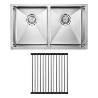 FIENZA HANA ANTI SCRATCH DOUBLE BOWL KITCHEN SINK KIT PVD STAINLESS STEEL 760MM