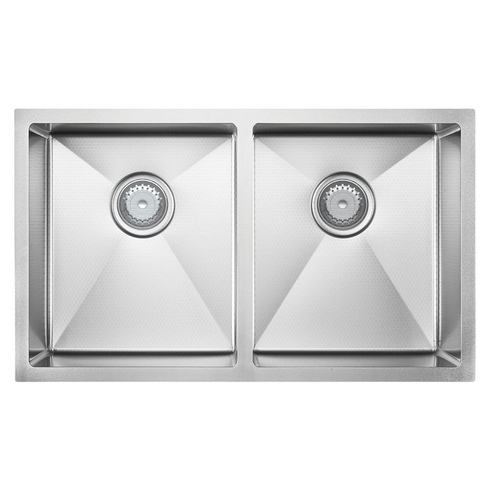FIENZA HANA ANTI SCRATCH DOUBLE BOWL KITCHEN SINK KIT PVD STAINLESS STEEL 760MM