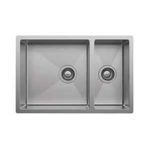 FIENZA HANA DOUBLE BOWL KITCHEN SINK STAINLESS STEEL 680MM
