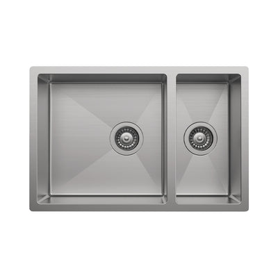 FIENZA HANA DOUBLE BOWL KITCHEN SINK STAINLESS STEEL 680MM