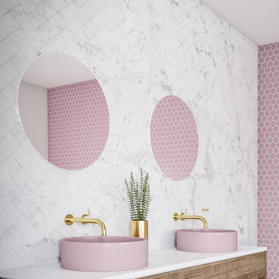 THERMOGROUP ABLAZE RIO FRAMELESS ROUND POLISHED EDGE MIRROR WITH DEMISTER 500MM