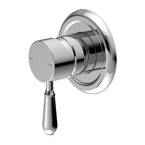 NERO YORK SHOWER MIXER WITH METAL LEVER 100MM CHROME
