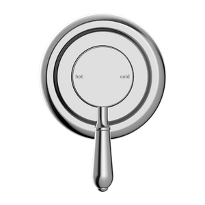 NERO YORK SHOWER MIXER WITH METAL LEVER 100MM CHROME