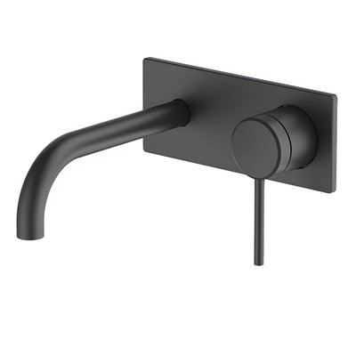 GARETH ASHTON POCO WALL BASIN / BATH MIXER SET BLACK (AVAILABLE IN 165MM AND 220MM)