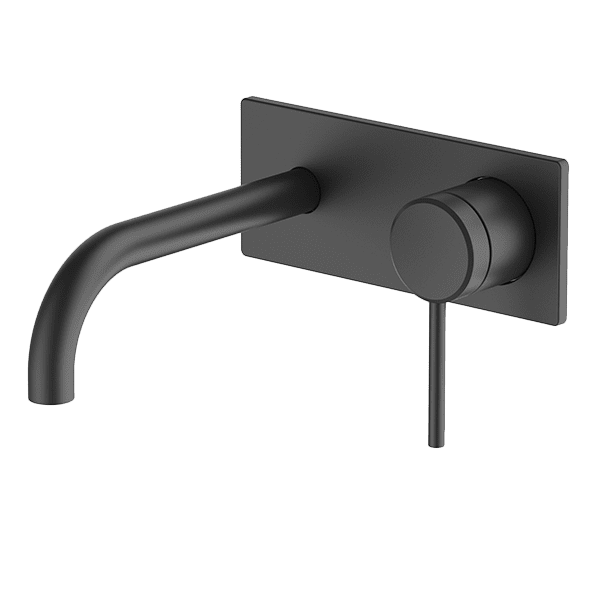 GARETH ASHTON POCO WALL BASIN / BATH MIXER SET 165MM BLACK
