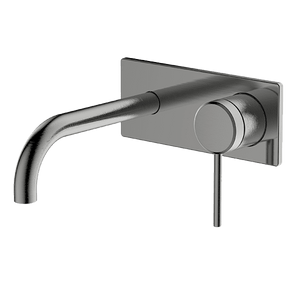 GARETH ASHTON POCO WALL BASIN / BATH MIXER SET 165MM GUN METAL