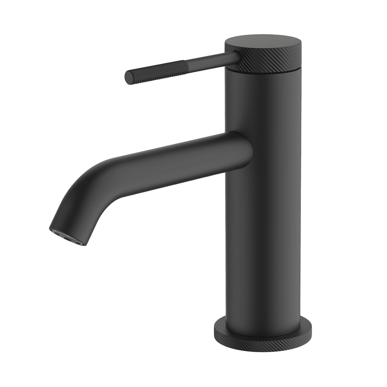 GARETH ASHTON POCO KNURLED BASIN MIXER BLACK