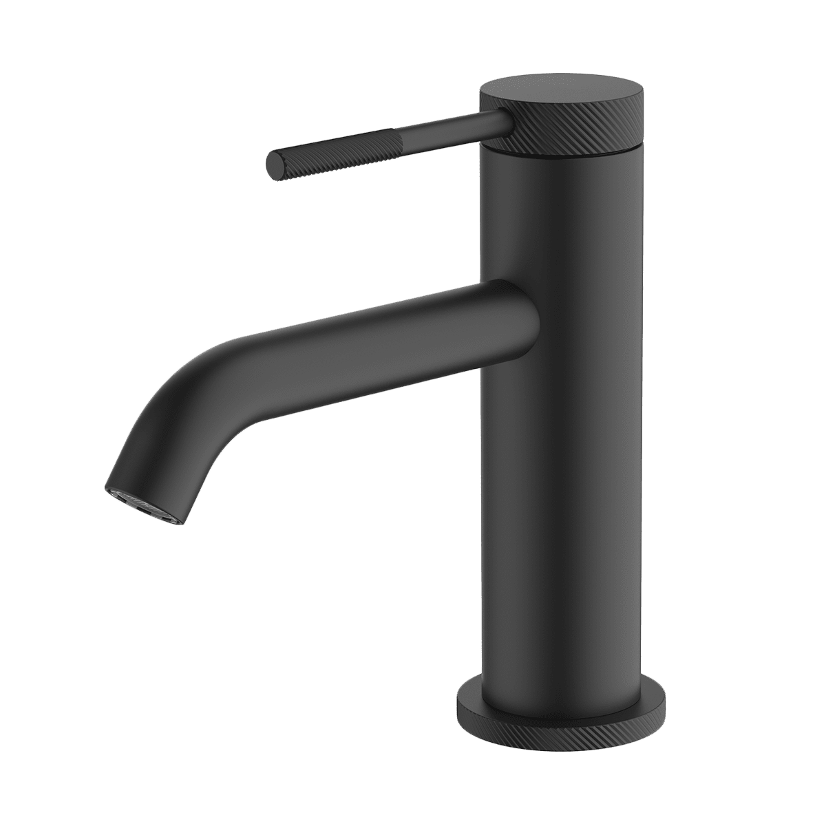 GARETH ASHTON POCO KNURLED BASIN MIXER BLACK