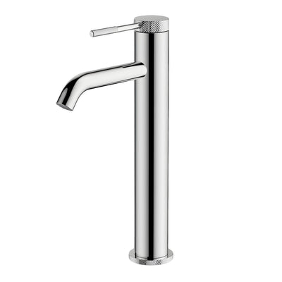 GARETH ASHTON POCO KNURLED TALL BASIN MIXER CHROME