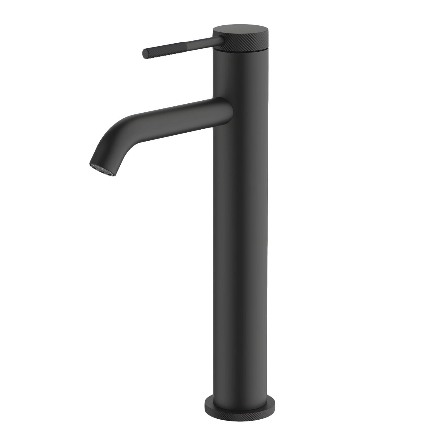 GARETH ASHTON POCO KNURLED TALL BASIN MIXER BLACK